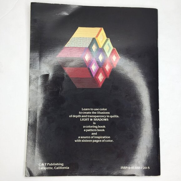 Vintage 1989 Light And Shadows Optical Illusion In Quilts Susan McKelvey Pattern - Picture 9 of 10